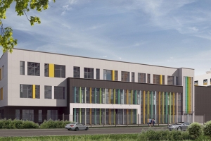 Разноцветные ламели украсят учебный корпус в районе Тропарёво-Никулино