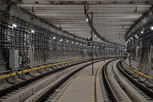 Завершилась укладка рельсов на станции «Печатники» БКЛ метро