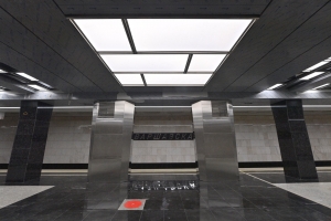 Завершен монтаж исторических панно на станции БКЛ метро «Варшавская»