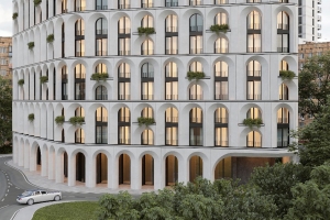 Неомодерн: 343 белоснежные арки украсят дом в районе Дорогомилово