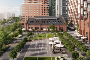 Высотки из красного кирпича станут воротами в квартал Republic на Пресне