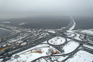 Скорость и комфорт: как реконструируют «клеверный лист» на пересечении МКАД с улицей Верхние Поля