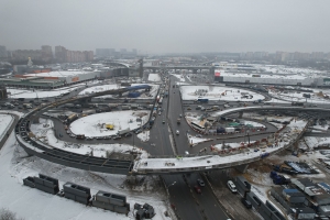 Этап реконструкции ул. Верхние Поля на участке Южной рокады выполнен на 70%