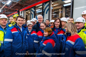 Собянин открыл электродепо «Нижегородское» для БКЛ метро