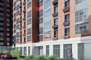 Плиткой под кирпич облицуют дом по реновации в районе Свиблово