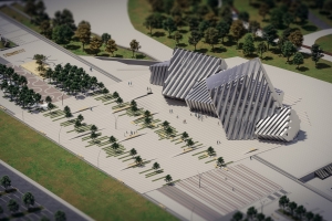 Крупнейший в мире цельностеклянный аквариум оборудуют системой для жизнедеятельности животных и растений