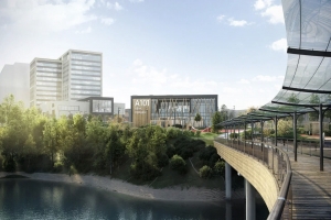 Пешеходный мост свяжет жилой район и бизнес-квартал «Прокшино»