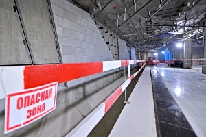 На станции метро «Аэропорт Внуково» начался монтаж многоугольных панелей