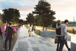 Началось благоустройство Воробьёвской набережной