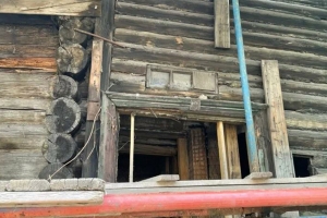 Восстановлен деревянный сруб усадьбы купца Масягина XIX века