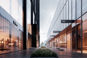 Пешеходный бульвар появится у бизнес-центра «STONE Дмитровская»