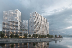 В ЖК Først на Симоновской набережной началась отделка фасадов