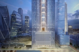 Инсталляция из стеклянных призм украсит комплекс Moscow Towers