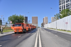 Открыта разворотная эстакада с проспекта Генерала Дорохова в районе ТПУ «Аминьевская»