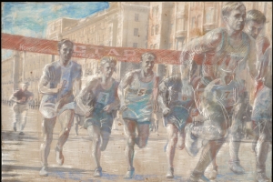 На станции метро «Яхромская» монтируют гигантское панно о жизни Москвы