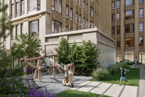 На Белорусской появится двор со стеной-водопадом