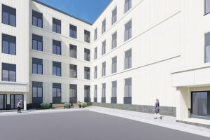 Поликлинику в Столбово украсят белоснежные панели