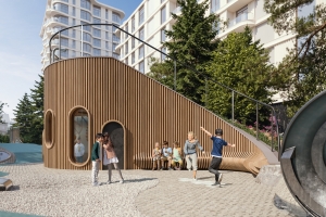 Детская площадка в форме морских волн появится в ЖК «Лаврушинский»