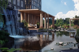 Пруд и павильон для растений и птиц появится во дворе ЖК на севере Москвы