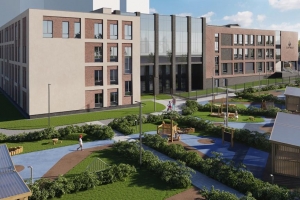 Терракотовые фасады украсят школу с детским садом в Раменках