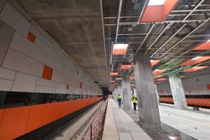 На станции «Новаторская» Троицкой линии метро установили 90% светильников