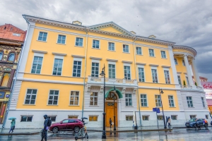 Восстановлен исторический фасад дома Юшкова на Мясницкой улице