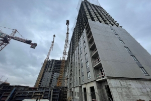 В компенсационном доме для дольщиков ЖК «Мегаполис» готов монолит 18 этажей