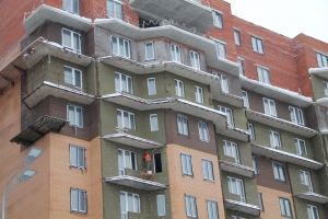 Монолитные работы в третьем доме проблемного ЖК «Воскресенское» ведутся на уровне 9 и 10 этажей