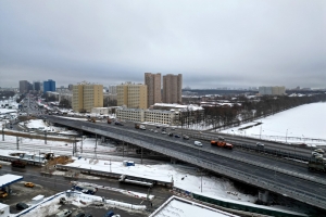 Открыты три полосы Дмитровского путепровода в сторону центра