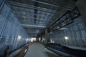 Станция «Бачуринская» Троицкой линии метро построена на 70%