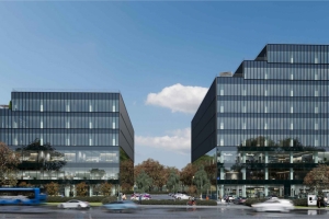 Стемалит и витражи украсят фасады бизнес-центра в районе Северный