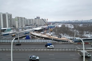 Готов монолит эстакады-съезда с МСД на Каширское шоссе