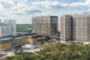 Бизнес-центр с арт-объектом в районе Ростокино введут этим летом