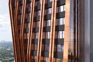 Сложные скульптурные объемы украсят фасады ЖК на Открытом шоссе