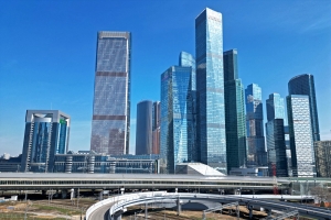 Собянин открыл северный вестибюль вокзала Москва-Сити МЦД-4