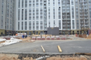 Начата чистовая отделка МОПов в компенсационном доме для обманутых дольщиков ЖК «Мегаполис»