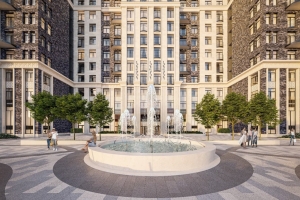 На новом бульваре у парка «Останкино» появился фонтан