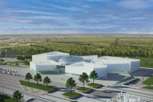 Светопрозрачный купол установлен в парке развлечений городского курорта «Притяжение»