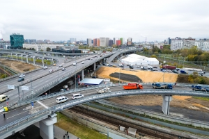 Собянин: открыта эстакада-съезд с МСД на Волгоградский проспект