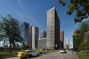 Латунные и серебристые кассеты украсят новый ЖК в районе Марьино