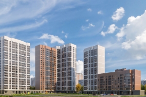 Возводится надземная часть дома по реновации в районе Люблино