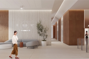 Образы полетов и движения облаков украсят интерьеры входных групп бизнес-парка «Переделкино»