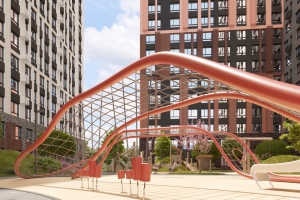 Клены, липы и розовые яблони украсят территорию новостройки в ТиНАО