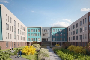 Декоративные кубы украсят образовательный комплекс в Щербинке