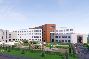 Готов фасад учебного корпуса в районе Косино-Ухтомский