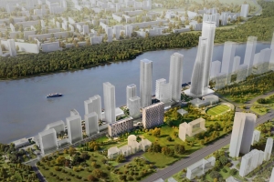 Корпуса с уникальной архитектурой появятся на берегу Москвы-реки