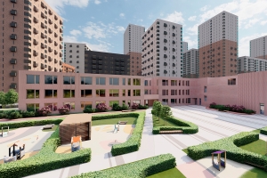 Детский сад с бассейном в Матвеевском кластере построен на 70%