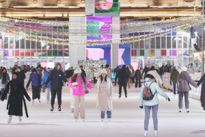 «Зима в Москве»: новогодний башенный кран появится на катке в Парке Горького