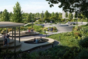 Мультихаб с дождевым садом и извилистой перголой создадут в Западном Дегунине