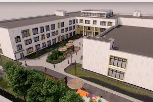 В здании школы в районе Богородское ведется чистовая отделка